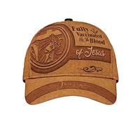 Fully Vaccinated By The Blood of Christ Leather Cover Custom Name Uomo Donna Cappellino da Baseball Classic Snapback cap Moda Cappello Trucker per Tennis Sport Pesca