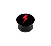 Fulmine Fulmine ROSSO Fronte Retro Squadra PopSockets PopGrip Adesivo