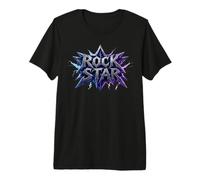 Fulmine Rock Star Maglietta Premium