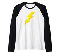 Fulmine/Zeus Dio Greco Senza Problemi, Facile Costume di Halloween Maglia con Maniche Raglan