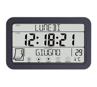 Fuloon Orologio Digitale Calendario Wireless, Grandi Cifre Orologio da Parete con Sveglia e Termometro per Anziani, Orologio Touch Screen Multilingue