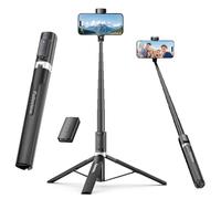 Fuloview Treppiede per selfie da 152,4 cm, treppiede per iPhone, telecomando wireless per selfie, foto di gruppo, registrazione video. Supporto per telefono compatibile con iPhone, Android, fotocamera