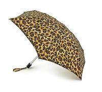 Fulton Piccolo ombrello con stampa leopardata 2 Bling, Giallo, Piccolo 2