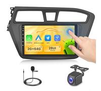 Fuluku 2+64G Android 13 Autoradio per Hyundai I20 2015 2016 2017 2018 con Carplay Android Auto Senza Fili, Stereo Schermo da 9 Pollici con Bluetooth/WiFi/GPS/Backup Camera/FM/RDS/SWC/28 set di Temi