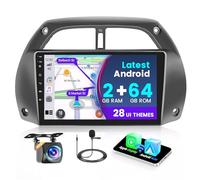 Fuluku 2+64G Android 13 Autoradio per Toyota RAV4 2001 2002 2003 2004 2005 2006 con Carplay Android Auto Senza Fili, Stereo con Schermo da 9 pollici con Bluetooth/WiFi/GPS/Backup Camera/FM/RDS/SWC