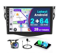 Fuluku 2+64G Android 13 Autoradio per Toyota RAV4 2006-2013 con Carplay Android Auto Senza Fili, Stereo con Schermo da 9 pollici con Bluetooth/WiFi/GPS/Backup Camera/FM/RDS/SWC/28 serie di Temi