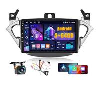 Fuluku 4+64G Android Autoradio per Opel Corsa E 2015-2019/Opel Adam 2013-2016 con Wireless Carplay&Android Auto, 9'' IPS Touch Screen Radio con Bluetooth 5.0/GPS/Telecamera posteriore/FM/WiFi/SWC