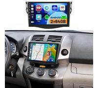 Fuluku 9" Android 15 Autoradio per Toyota RAV4 2006-2013 2+64GB | Stereo per CarPlay/Android Auto Wireless Schermo Touch HD 9", Radio Auto Bluetooth/GPS Navi, WiFi, RDS, FM,SWC, Retrocamera