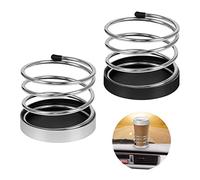 Fulushou 2 PCS Portabevande per Auto, Porta Cellulare e Portabottiglie Durevole in Acciaio Inossidabile per Auto, Camion, Barca, Van
