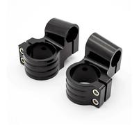 FULUSIC Attacchi Manubrio Moto 7/8 "Universale del Motociclo 22 Mm Riser Manubrio Rialzato Manubrio Clip sulle Teste Morsetti Accessori Riser Manubrio Moto(Black,52mm)