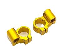 FULUSIC Attacchi Manubrio Moto 7/8 "Universale del Motociclo 22 Mm Riser Manubrio Rialzato Manubrio Clip sulle Teste Morsetti Accessori Riser Manubrio Moto(Gold,35mm)