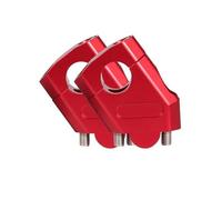 FULUSIC Attacchi Manubrio Moto Supporto per Morsetto per Barra Rialzata Rialzata Manubrio Universale da 22 Mm 28 Mm per Moto Riser Manubrio Moto(Red,28mm)