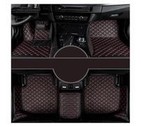 FULUSIC Tappetini Abitacolo LHD per SsangYong per Rexton-W Car Interior Styling Tappeti Accessori Auto Moquette(Black Red)