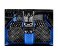FULUSIC Tappetini Abitacolo per SsangYong per Stavic 2008-2014 Tappetino in Pelle per Interni Auto Tappetino Protettivo Accessori per Auto Auto Moquette(Black with Blue,LHD)