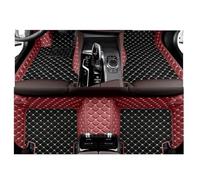 FULUSIC Tappetini Abitacolo per SsangYong per Stavic 2008-2014 Tappetino in Pelle per Interni Auto Tappetino Protettivo Accessori per Auto Auto Moquette(Black Wine Red,LHD)