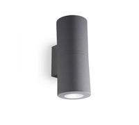 FUMAGALLI FRANCA 90 2L FARETTO DA MURO GU10 2X3,5W BIANCO/NERO/GRIGIO