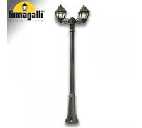 FUMAGALLI GIGI BISSO Lampada Sospesa 2L E27 LED 6,5W Nero Trasparente