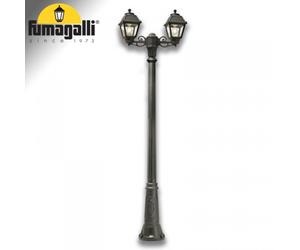 FUMAGALLI GIGI BISSO Lampada Sospesa 2L E27 LED 6,5W Nero Trasparente
