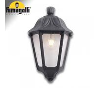 FUMAGALLI IESSE Applique Nero Trasparente E27 Outdoor/Indoor Lampada