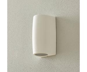 Fumagalli Marta 90 applique da esterno, nero/brinato, GU10 CCT, piuma d'oca Fumagalli