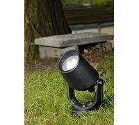 FUMAGALLI MINITOMMY NERO SATIN LED GU10 3,5W 4K - Spotlight Esterno Nero Moderno per Giardino