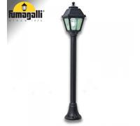 Fumagalli Lampione Mizar/Mary, nero, coperchio trasparente, 2.700 K Fumagalli