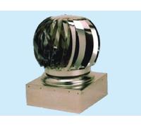 FUMAIOLO VENTOLINO INOX CAPPELLOTTO GIREVOLE QUADRO CM.52X52 COMIGNOLO TUBO STUF