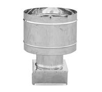 FUMAIOLO 4 VENTI BASE QUADRA ACCIAIO INOX mm 320x320