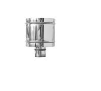 FUMAIOLO 4 VENTI CON BASE TONDA ZINCATO Diam. 80 STUFA PELLET STUFE ANTIVENTO