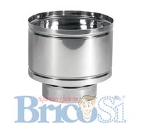 Fumaiolo a botte Antivento comignolo Terminale Inox per Tubi Canna Fumaria Tondo