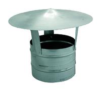 Fumaiolo comignolo a cappello in lamiera zincata Ø 200 mm 20 cm camino stufe