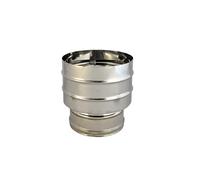 Kasart Fumaiolo a cappello Antivento doppia parete Ø 10/15 cm