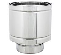 FUMAIOLO COMIGNOLO A BOTTE IN ACCIAIO INO AISI ASPIRATORE PER CANNA FUMARIA