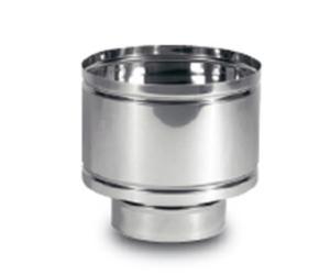 fumaiolo comignolo a cappello antivento Ø 80 mm Ø 8 cm in acciaio inox