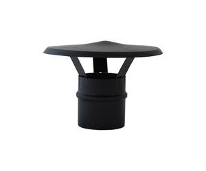 Fumaiolo comignolo a cappello cinese in acciaio nero maschio per tubi di stufe