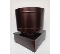 FUMAIOLO COMIGNOLO ANTIVENTO A BOTTE BASE QUADRA ZINCATO E VERNICIATO COLORATI