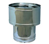 FUMAIOLO COMIGNOLO ANTIVENTO A BOTTE INOX ASPIRATORE FUMI