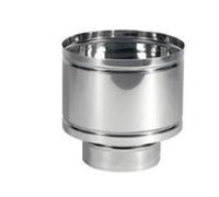 FUMAIOLO COMIGNOLO ANTIVENTO IN ACCIAO INOX ASPIRATORE PER TUBI CANNA FUMARIA