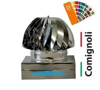 Fumaiolo Comignolo ASPIROTEC Eolico Rotante Base Rettangolare c/2Cuscinetti. CE