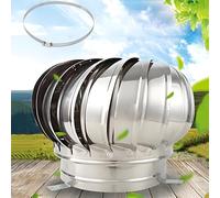 Fumaiolo Comignolo Canna Fumaria Camino Cappello Testa Girevole In Acciaio Inox Attacco Maschio，Aspiratore Fumi Cima A Sfera Girevole Per Canna Fumarias(200mm)