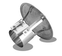 Fumaiolo Comignolo Cappello, Cappello Per Camino Conico, CappellO A Cilindro In Acciaio Inox, CappellO Per Camino Per Tubi Da Stufa, Canne Fumarie Antivento Antipioggia(120 mm(4.724 in))