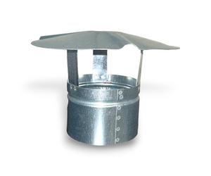 Fumaiolo comignolo fisso a cappello zincato