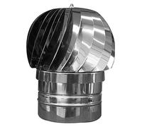 Fumaiolo comignolo girevole in acciaio inox base tonda