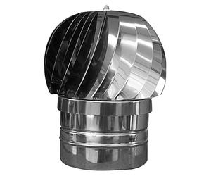 Fumaiolo comignolo girevole in acciaio inox base tonda