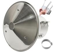 Fumaiolo Comignolo in Acciaio Inox 201 ComignolO Terminale Circolare Fumaria Camino Cappello Comignolo Antivento Antipioggia Fumaiolo ComignolO Canna per Tetto Ventilazione 90mm(240mm)