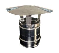 Fumaiolo comignolo in acciaio inox cappello cinese