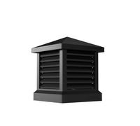 Fumaiolo Comignolo per Villa Quadrata con Base Quadra, Copertura per Camino | Cappello Antipolvere e Antipioggia per Stufa Caldaia Riscaldamento, Design con Ventilazione a Lamelle(30x30 cm)