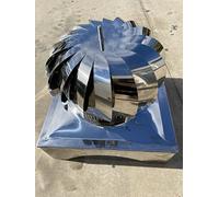 Fumaiolo comignolo radiante girevole terminale INOX (42x42cm)