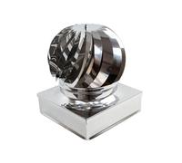 FUMAIOLO VENTOLINO INOX CAPPELLOTTO GIREVOLE RETTANGOLARE CM.27X32 COMIGNOLO TUB
