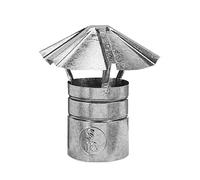 FUMAIOLO FISSO A CAPPELLO in lamiera zincata attacco femmina